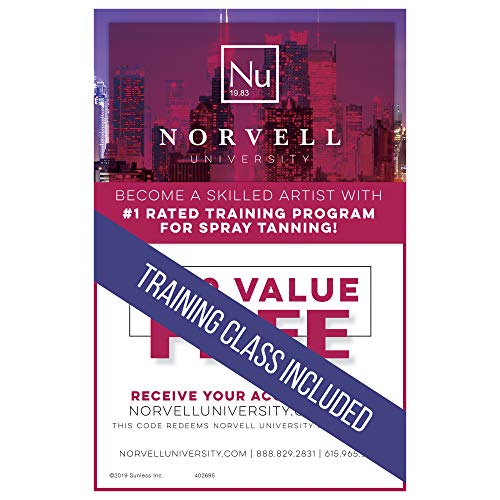 Aura Compact Elite Spray Tanning Machine Kit with Norvell Sunless Solutions Pro Bundle, Disposable Spa Feet and Black Pop Up Tanning Tent