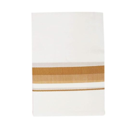 Men's Pure Cotton White Dhoti(101_White_2m)