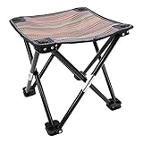 JM Outdoor Camping Mini Lightweight Portable Chair 600D Oxford Waterproof Cloth Folding Stool for Fishing Party BBQ Travel Hiking Beach Garden