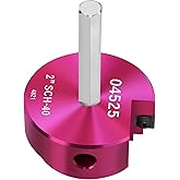 JYINCPED PVC Fitting Saver 2-Inch Head,2" PVC Pipe Reamer with 3/8-Inch Hex Shaft,Socket Saver Plumbing Tool Plastic Pipe Fit