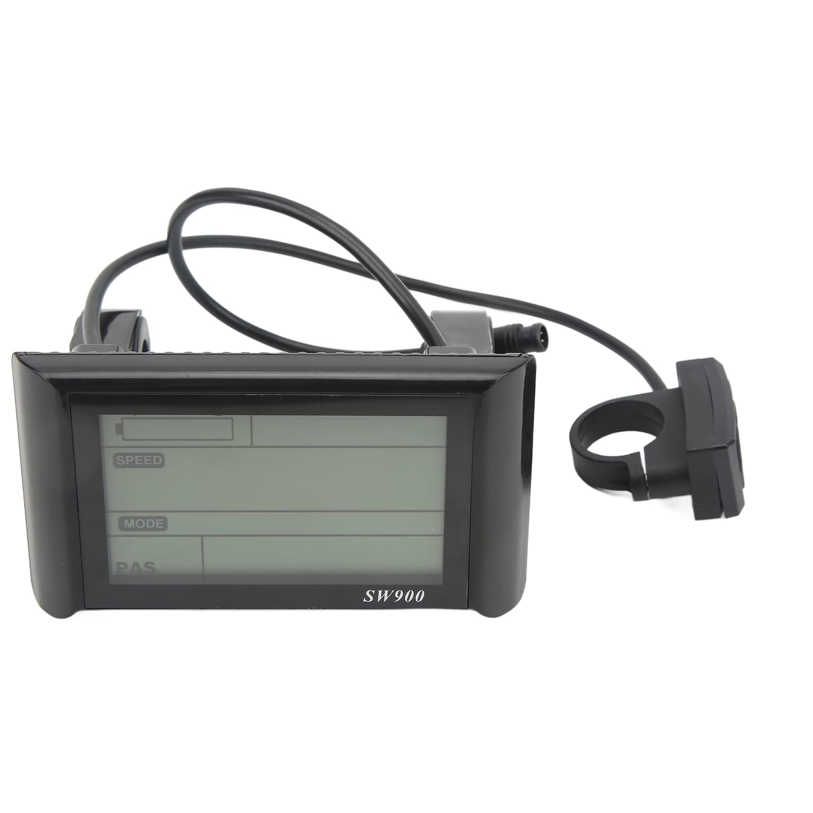 Electric Bike LCD Display, SW900 Display Control Panel Waterproof LCD Display Meter Electric Bicycle Modification Accessories, 24V/36V/48V/60V Universal