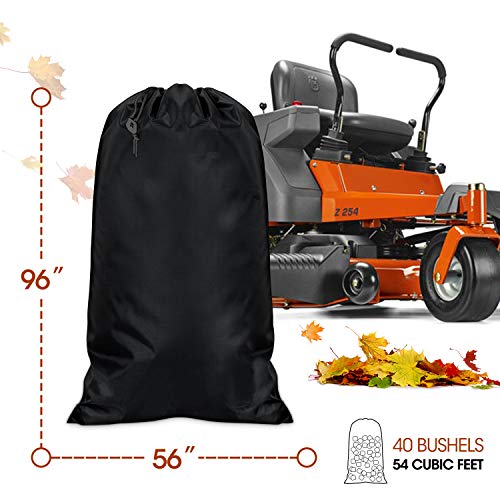 Zipcase 54 cu. ft. Standard Lawn Tractor Leaf Bag, Garden Lawn and Leaf Trash Bags Leaves Waste Bag Compatible with Cub Cadet Cub Cadet XT1 LT42, XT1 LT46, XT2 LX42, XT2 LX46 Lawn Tractors