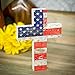 P. Graham Dunn American Flag Red White and Blue Distressed 7 x 5 Wood Wall Art Cross Plaque