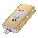 3 in 1 Lightning OTG USB Flash Drive 32/64/128/256GB Pen Drive for iPhone/iPad/IOS/Android/PC USB Memory Stick (256GB)