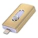 3 in 1 Lightning OTG USB Flash Drive 32/64/128/256GB Pen Drive for iPhone/iPad/IOS/Android/PC USB Memory Stick (256GB)
