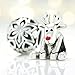 BELLA FASCINI Rudolph Red Nose Reindeer Christmas Charm Bead - 925 Silver - Fits European Bracelets