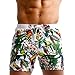 Taddlee Men Swimwear Swimsuits Flower Print Surf Board Boxer Shorts Trunks Long (L,XF83)