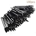 Leegoal(TM) Disposable Eyelash Brushes Wands Mascara Applicator 100 Pack (Black)