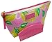 Estee Lauder Lilly Pulitzer Vinyl Pink Yellow MakeUp Cosmetic Bag + Pink Comb