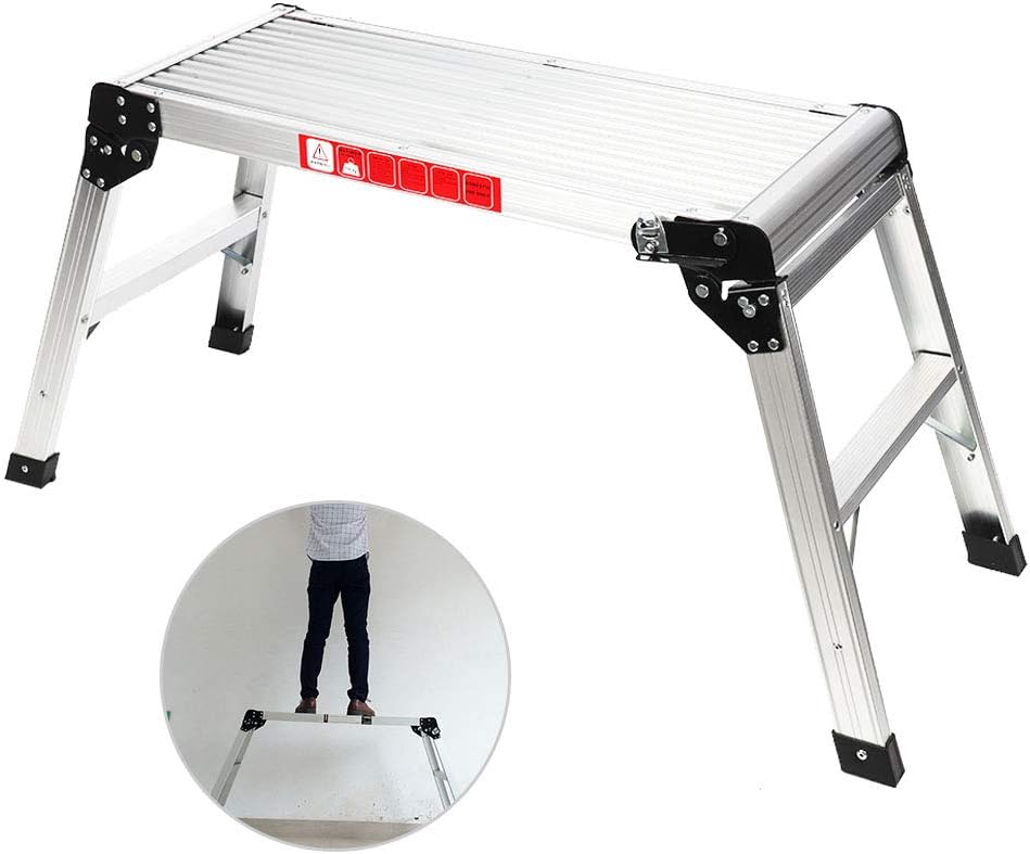 Folding Work Platform,Max Load 140KG, 108x50x41cm,MultiPurpose Folding