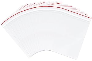 400pcs Grip Seal Bags - Small Resealable Storage Pouches, 6x9cm, Clear Plastic, Mini Poly, Press Seal, for Jewellery, Earring