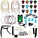 Auihiay 58 PCS Guitar Accessories Kit Including Guitar Strings, Picks, Capo, Thumb Finger Picks, String Winder, Bridge Pins, Pin Puller, Pick Holder, Finger Protect