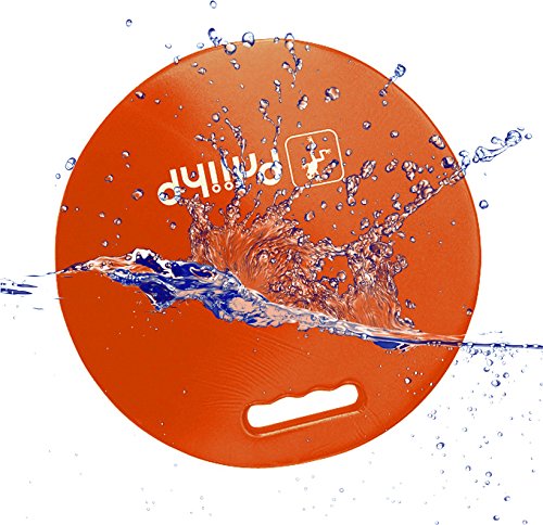 Hongwo Thick NBR Foam Waterproof Round Gardening Kneeling Cushion Pad Kneeler Mat for Baby Bath, Work Kneel Mat for Exericising, Prayer-13"x13"x1"-Orange - Thumbnail 5