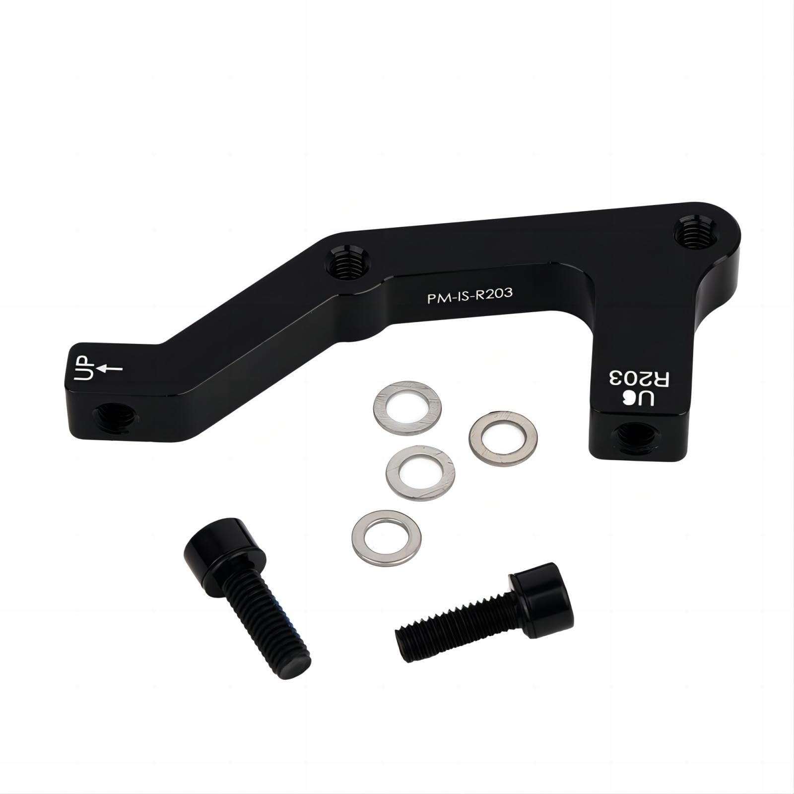 VIFER Durable Bicycle Disc Brake Mount Caliper Adapter B-R-203 for MT-B Mountain Bike Bicycle(Black)