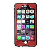[New Release]Waterproof Case for iPhone 6s, Shokk DRIFT Series IP68 Certified Waterproof Shockproof Snowproof Dirtproof Protective Case for iPhone 6/iPhone 6s 4.7 inch(Red)