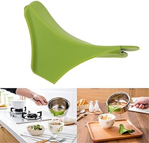 XDLiu Silicone Anti-Spill Drain Pans Round Rim Deflector Liquid Funnel Soup Diversion Mouth Cooking Tools