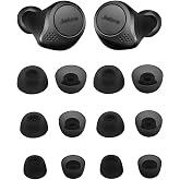ALXCD Ear Tips for Jabra Elite 65t Headphone, 6 Pairs Replacement Silicone Earbud Tips, Fit for Jabra Elite Active 65t, S/M/L