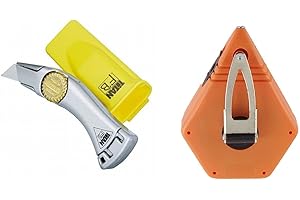 Stanley 550MP100 Titan Fixed Blade Roofing Knife and 100ft. Bold String Chalk Line Reel Combo Pack