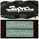 R&G Toyota Supra Brake Caliper HIGH TEMP Decal Sticker Set of 2 (White)