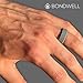 BONDWELL Silicone Wedding Ring for Men (Gray) Safe, Durable Mens Rubber Wedding Band for Active Athletic Male Life, Military, Fitness, Work & Workout (Size 10)