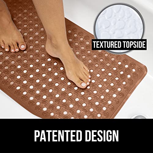 Gorilla Grip Patented Shower Stall Mat, 21x21, Machine Washable, Square