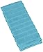 Cuisinart 100% Cotton Terry Super Absorbent Kitchen Towel, Sculpted Subway Tile, Aqua Blue