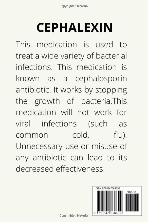 CEPHALEXIN Guide To Treat Bacterial, Pneumonia And Other Respiratory