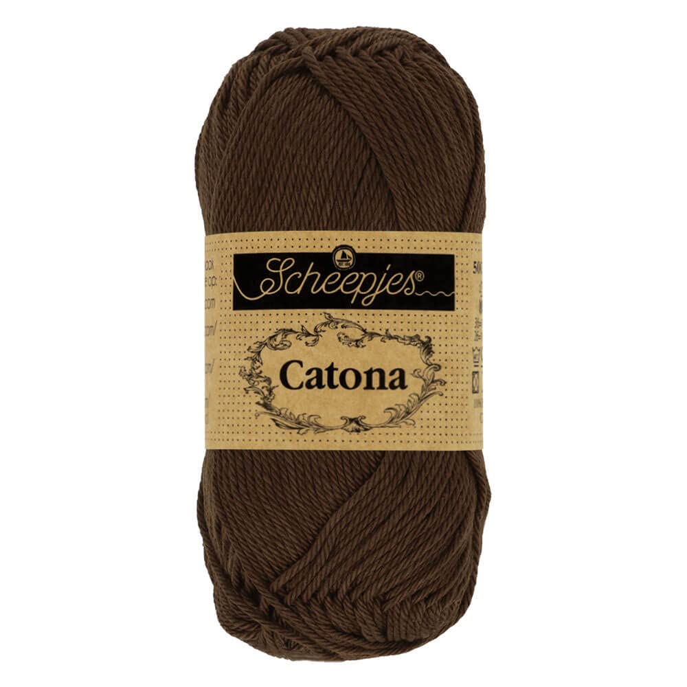 Scheepjes - Scheepjes Catona 162 Black Coffee Yarn - 1x10g