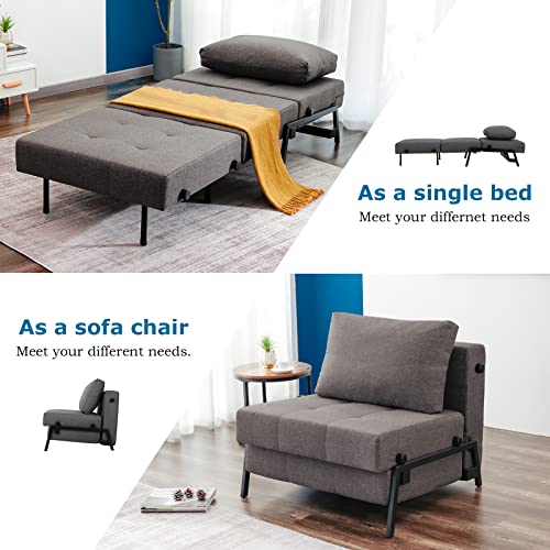 Vonanda Sofa Bed, Convertible Chair Bed MultiFunction Sleeper Chair