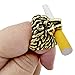 Fansport Cigarette Holder Ring Hands Free Lion Shaped Smoking Rings Cigarette Rings for Game Players (2-Pcs Golden)
