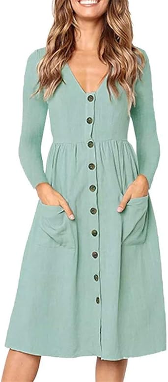 womens spring midi dresses