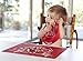 modern-twist Baby Meal-Mat Silicone Placemat, Monkey Business, Red