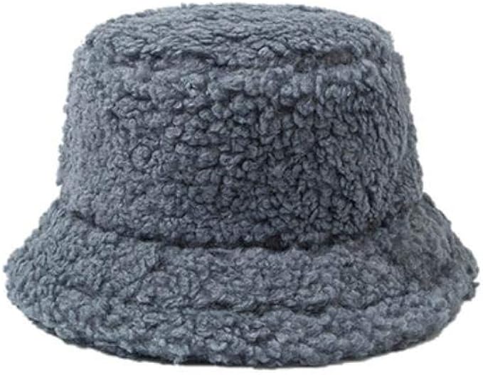 Women Bucket Hat Winter Hats Leisure Versatile Knit Wool Hat Outdoor