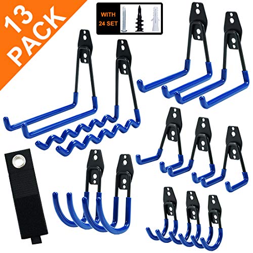 Garage Hooks,INFANZIA Steel Heavy Duty Garage Storage Hooks for