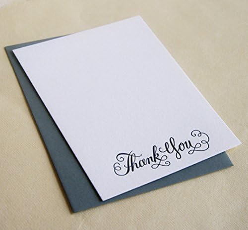Thank You Cards- Thx Calligraphy- Boxed Set of 10