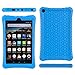 AVAWO Silicone Case for Amazon Fire HD 8 Tablet with Alexa (7th/8th Generation, 2017/2018 Release) - Anti Slip Shockproof Light Weight Protective Cover [Kids Friendly], Blue