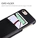 iPhone 8 Wallet Case, iPhone 7 Leather Card Case - SOWOKO Ultra Slim Faux Leather Credit Card Slots ID Holder Shockproof Protective Cover for Apple iPhone 8 (2017) / iPhone 7 (2016) - Black