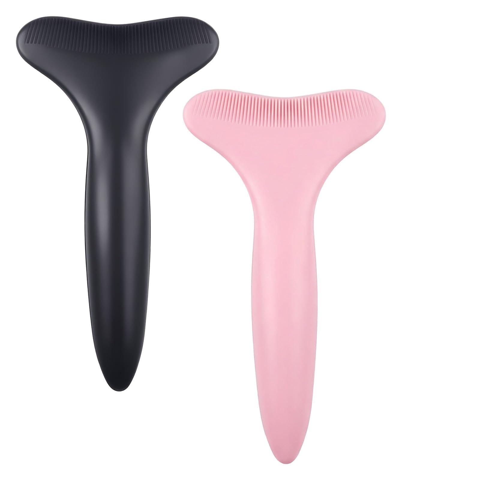 Photo 1 of 2PCS Mascara Shield, Silicone Mascara Applicator Guard, Mascaras Guard for Eyelashes, Reusable Eyeliner Stencils, Multifunctional Eyeshadow Applicator Guide Tool for Beginners and Makeup Masters