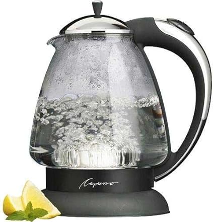 Amazon カプレッソ社グラス電気ケトル やかん H2o Plus 259 Capresso Glass Electric Kettle Capresso 電気ケトル 通販