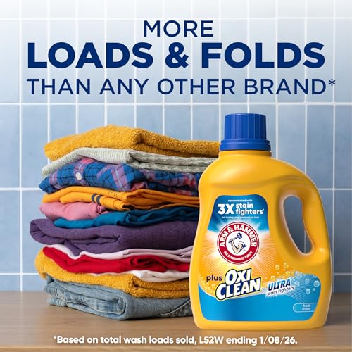 ARM & HAMMER Plus OxiClean Ultra Stain Fighters Liquid Laundry Detergent photo 12