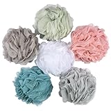 BTYMS 6 Pcs Shower Pouf 60g Bath Loofah Shower