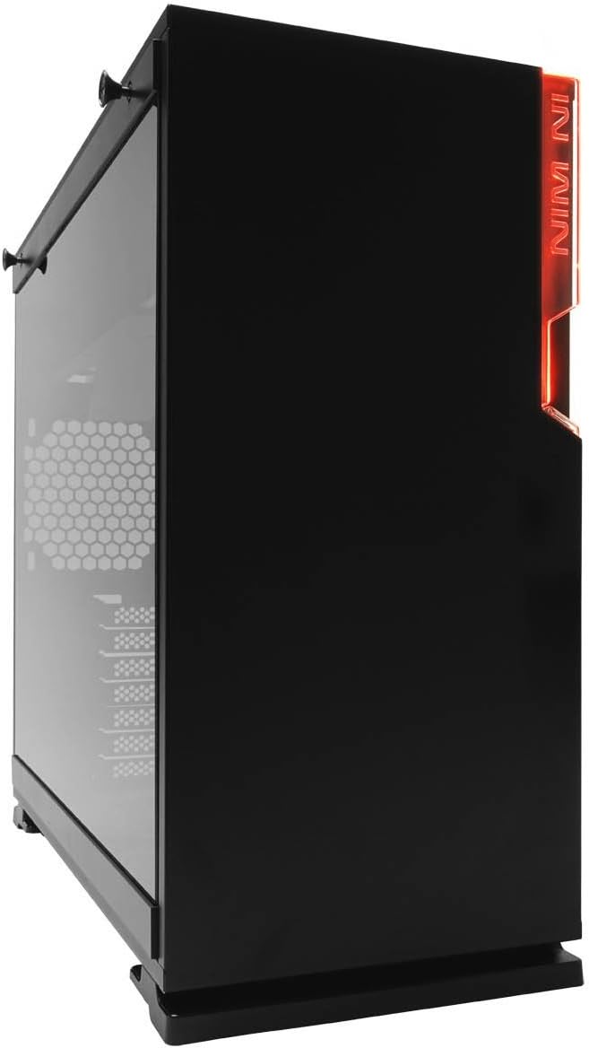 InWin 101 Black ATX Mid Tower Gaming Computer Case with Tempered Glass
