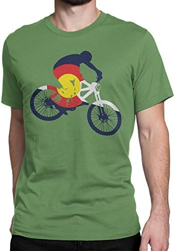 base5280, Colorado Mountain Bike T-shirt, Large, Leaf