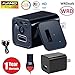 1080P Hidden Camera USB [newest model] WRD Wall Charger Spy Camera Adapter Motion Detection 32gb support [not included]