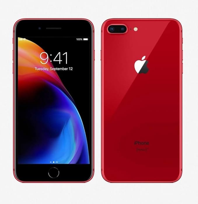 Apple iPhone 8 Plus, Boost Mobile, 64GB Red (Renewed)