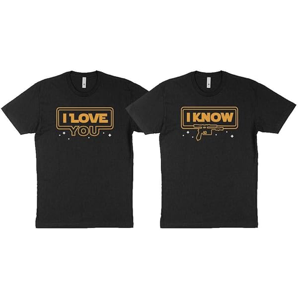 Amazon.com: Star Wars I Love You I Know Graphic T-Shirt Z2 T-Shirt