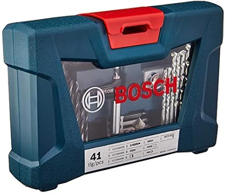 Jogo V Line 41 Pecas Bosch 2607017396 000 Azul Amazon Com
