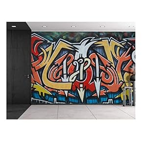 BRAND_NAMEColorful Graffiti Large Wall Mural Removable Peel and Stick Wallpaper
