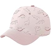 Tisoloow Toddler Baseball Hat Baby Cap Sun hat Adjustable Dinosaur Baseball Hats Kids Boy Girls