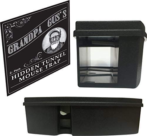 Grandpa Gus’s No Touch Or View Plastic Safe Wall Kill Mice Mouse Traps - 2-Pack